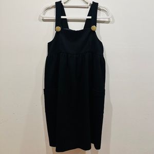 INTERMIX/ AKA NEW YORK NWT JUMPER DRESS W/ GOLD BUTTONS SZ S